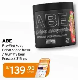 Mifarma ABE pre-workout polvo sabor fresa / gummy bear oferta