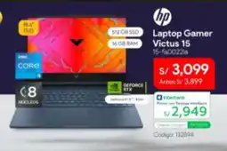 Hiraoka HP Laptop Gamer Victus 15 oferta