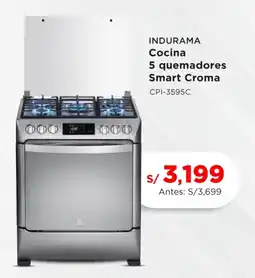 La Curacao INDURAMA Cocina 5 quemadores Smart Croma oferta