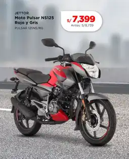 La Curacao JETTOR Moto Pulsar NS125 Rojo y Gris oferta