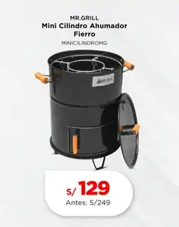 La Curacao MR.GRILL Mini Cilindro Ahumador Fierro oferta