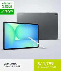 Falabella SAMSUNG Galaxy Tab S10 FE oferta