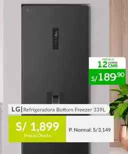 Falabella LG Refrigeradora Bottom Freezer 339L oferta