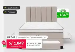 Falabella DRÖM Dormitorio Con Cajones Natten 2 Plz oferta