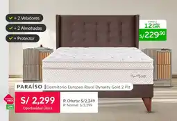 Falabella PARAÍSO Dormitorio Europeo Royal Dynasty Gold 2 Plz oferta