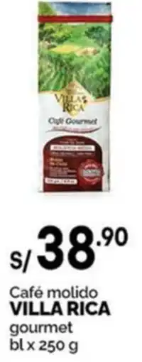 Plaza Vea Villa rica café molido gourmet oferta