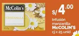 Plaza Vea Mccolin's infusión manzanilla oferta