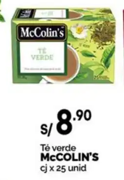 Plaza Vea Mccolin's té verde oferta