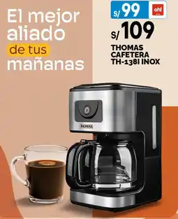 Plaza Vea Thomas cafetera th-1381 inox oferta