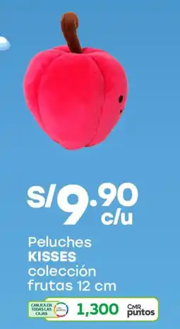Tottus Kisses peluches colección frutas oferta