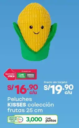 Tottus Kisses peluches colección frutas oferta
