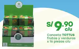 Tottus Tottus canasta frutas y verduras oferta