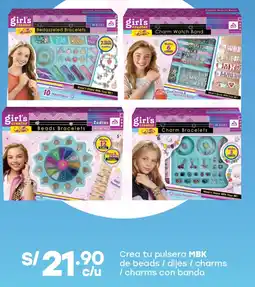 Tottus Crea tu pulsera mbk de beads / dijes / charms / charms con banda oferta