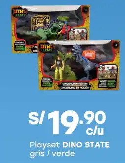 Tottus Dino state playset gris / verde oferta