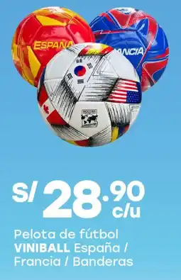 Tottus Viniball pelota de fútbol españa / francia / banderas oferta