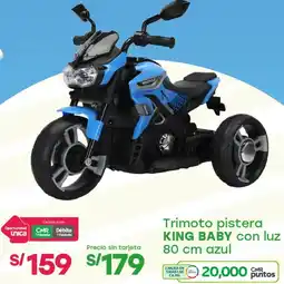 Tottus King baby trimoto pistera con luz oferta