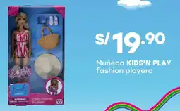 Tottus Kids'n play muñeca fashion playera oferta