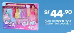 Tottus Kids'n play muñeca fashion full vestidos oferta