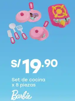 Tottus Barbie set de cocina oferta