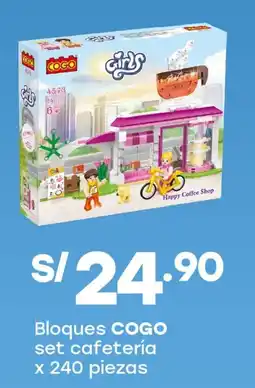 Tottus Cogo bloques set cafetería oferta
