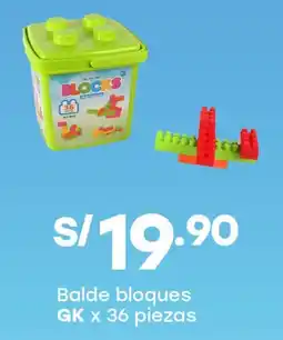 Tottus GK balde bloques oferta