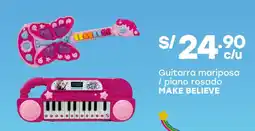 Tottus Make believe guitarra mariposa / piano rosado oferta