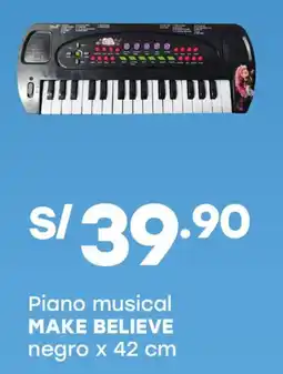 Tottus Make believe piano musical negro oferta