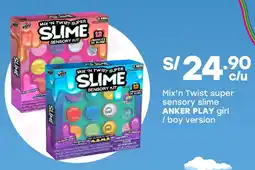Tottus Anker play mix'n twist super sensory slime girl / boy version oferta