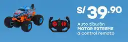 Tottus Motor extreme auto tiburón a control remoto oferta