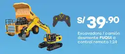 Tottus Fuqui excavadora / camión desmonte a control remoto 1:24 oferta