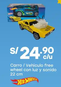 Tottus Carro / vehículo free wheel con luz y sonido oferta