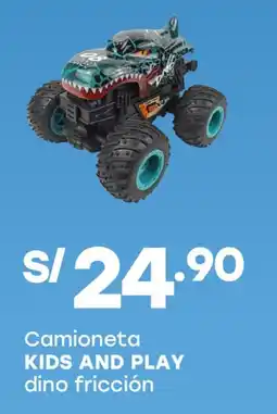 Tottus Kids and play camioneta dino fricción oferta
