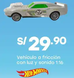 Tottus Vehículo a fricción con luz y sonido 1:16 oferta