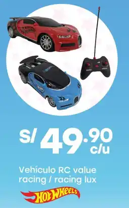 Tottus Rc vehículo value racing / racing lux oferta