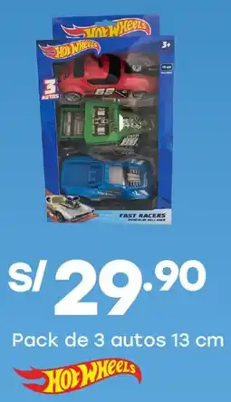 Tottus Pack de 3 autos oferta