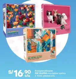 Tottus Pip games rompecabezas modelos varios oferta