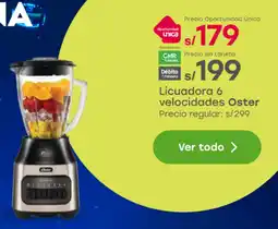 Tottus Oster licuadora 6 velocidades oferta