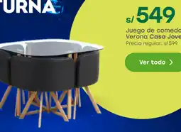 Tottus casa joven juego de comedor verona oferta