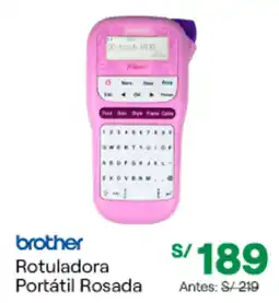 Tai Loy Brother rotuladora portátil rosada oferta