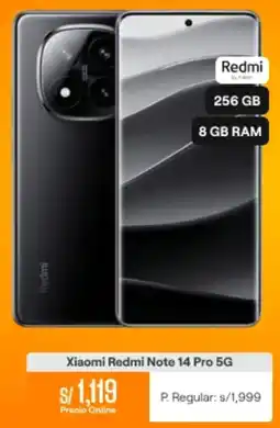 Promart Xiaomi redmi note 14 pro 5g oferta