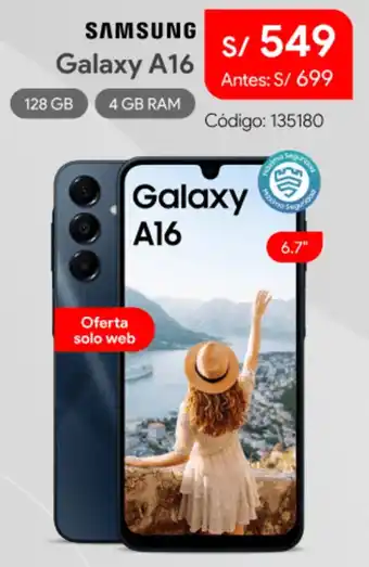Hiraoka Samsung galaxy A16 oferta