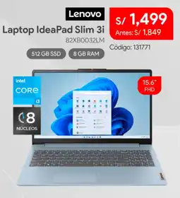 Hiraoka Lenovo laptop ideapad slim 3i oferta