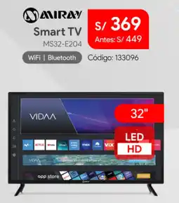 Hiraoka Miray smart tv 32" oferta