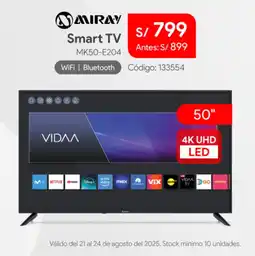 Hiraoka Miray smart tv 50" oferta