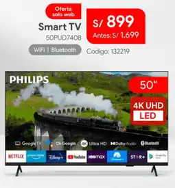 Hiraoka Philips smart tv 50" oferta