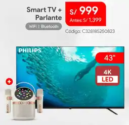 Hiraoka Philips smart tv + parlante oferta