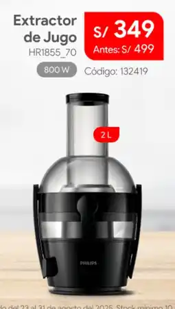 Hiraoka Philips extractor de jugo oferta