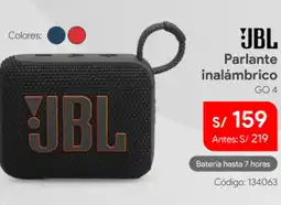 Hiraoka Jbl parlante inalámbrico go 4 oferta