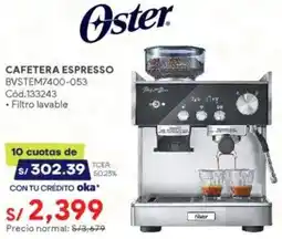 Hiraoka Oster cafetera espresso oferta