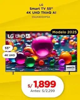 La Curacao Lg smart tv 55" oferta